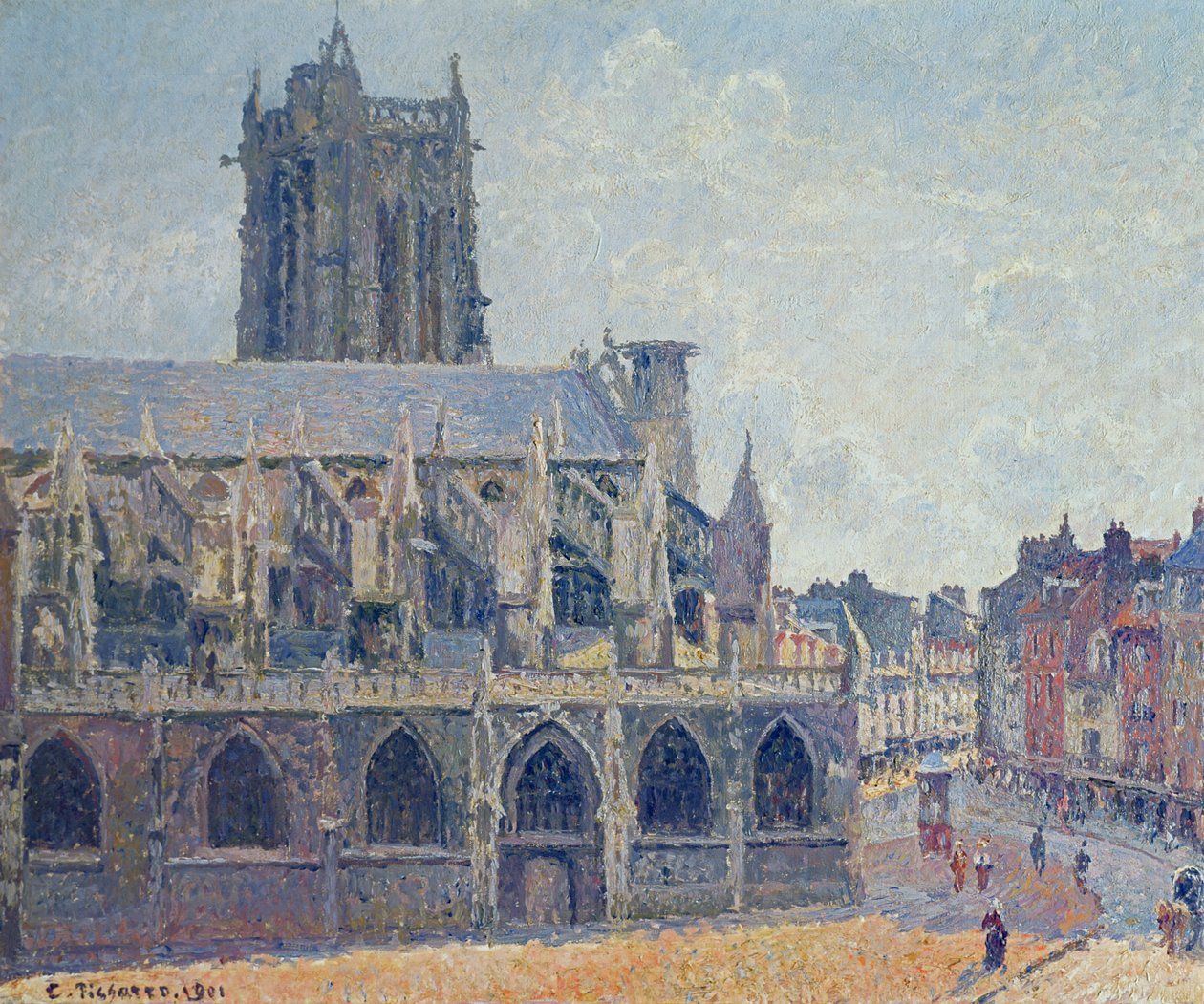 Kościół św. Jakuba w Dieppe, 1901 autorstwa Camille Jacob Pissarro