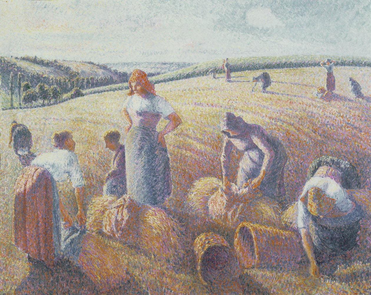 Zieleni, 1889 autorstwa Camille Jacob Pissarro