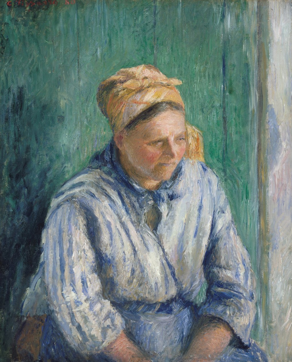 Praczka, Studium autorstwa Camille Jacob Pissarro