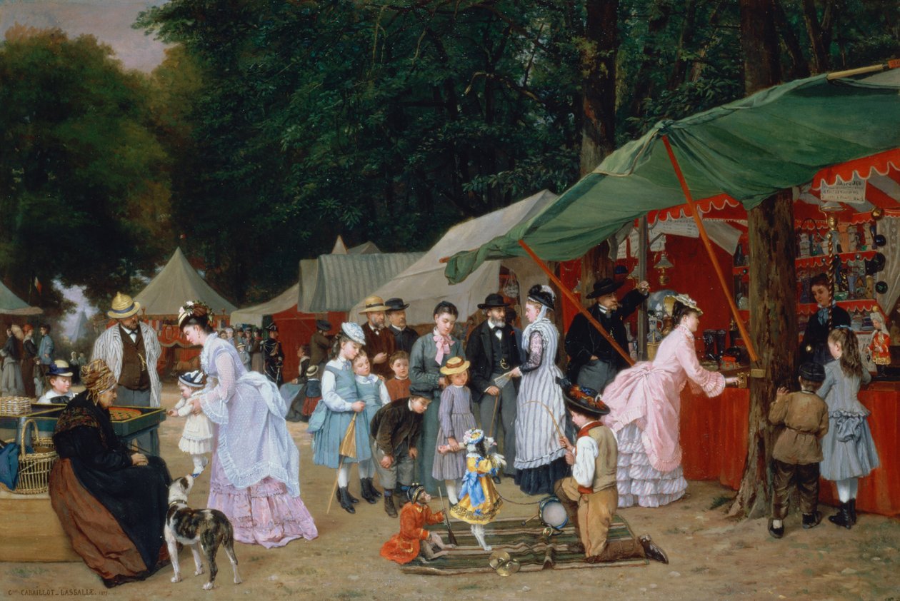 Na targach,1877 autorstwa Camille Leopold Cabaillot Lasalle