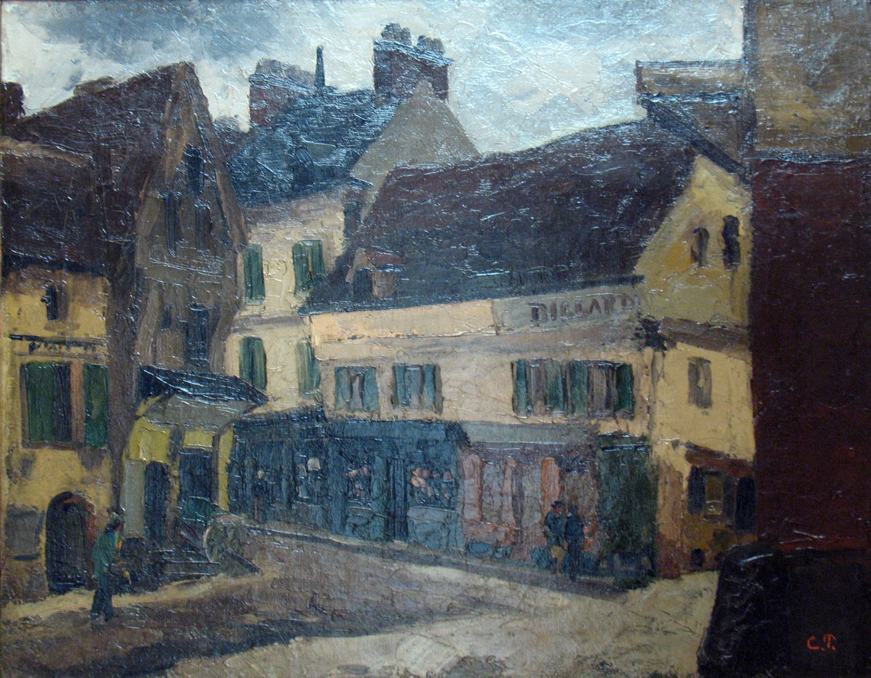 Plac w La Roche-Guyon autorstwa Camille Jacob Pissarro