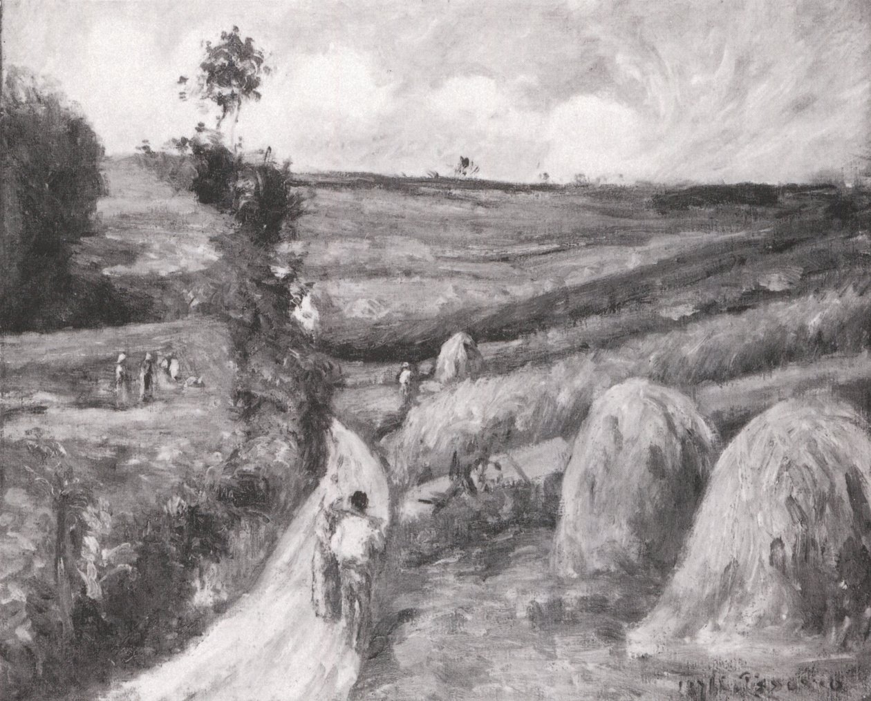 Ścieżka pod górę wokół Pontoise autorstwa Camille Jacob Pissarro