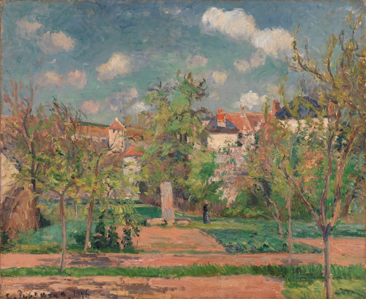 Ogród w pełnym słońcu autorstwa Camille Jacob Pissarro