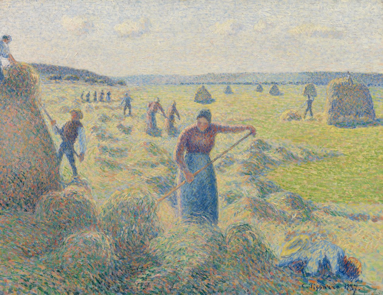 Sianokosy, Éragny autorstwa Camille Jacob Pissarro