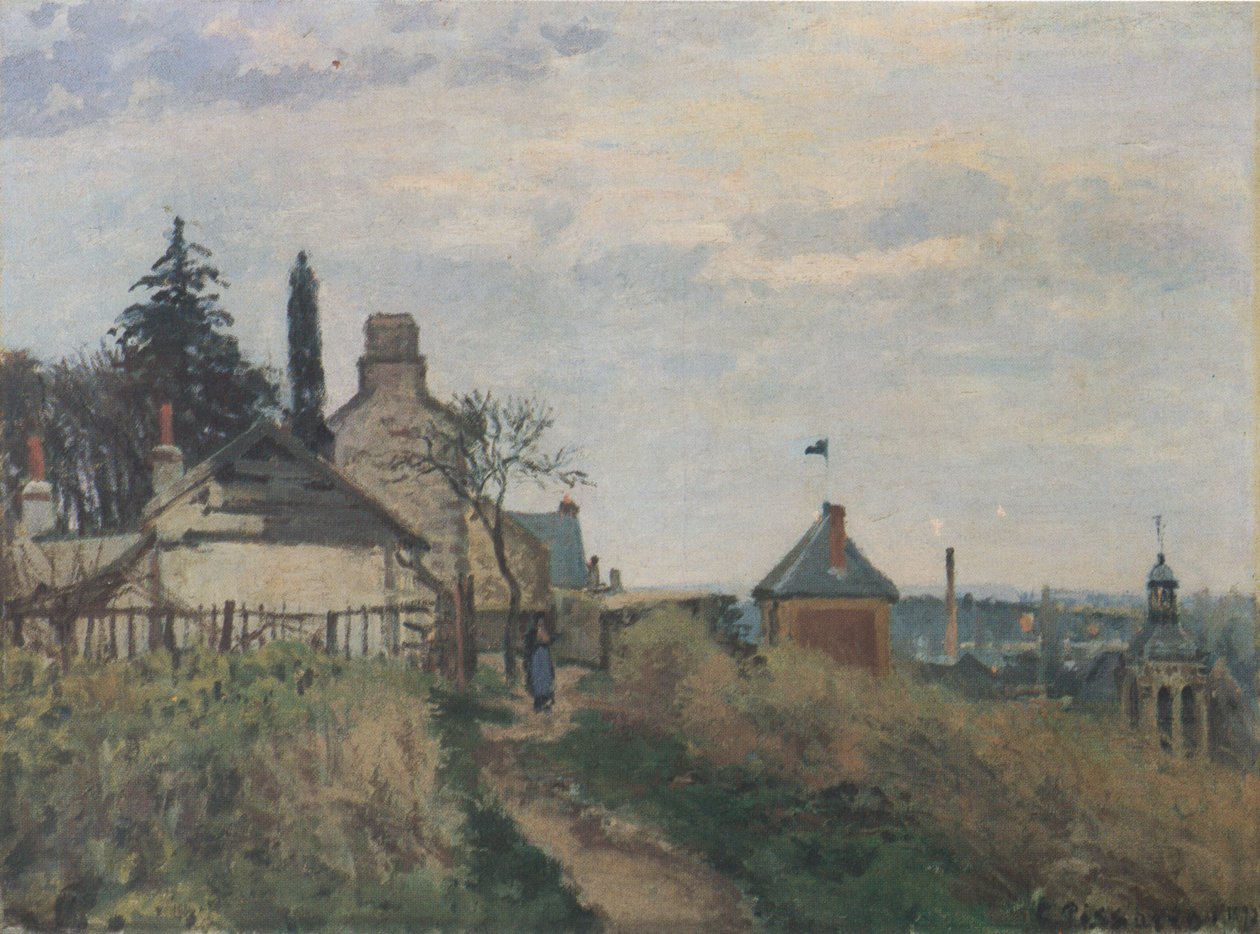 Sąd, Pontoise autorstwa Camille Jacob Pissarro