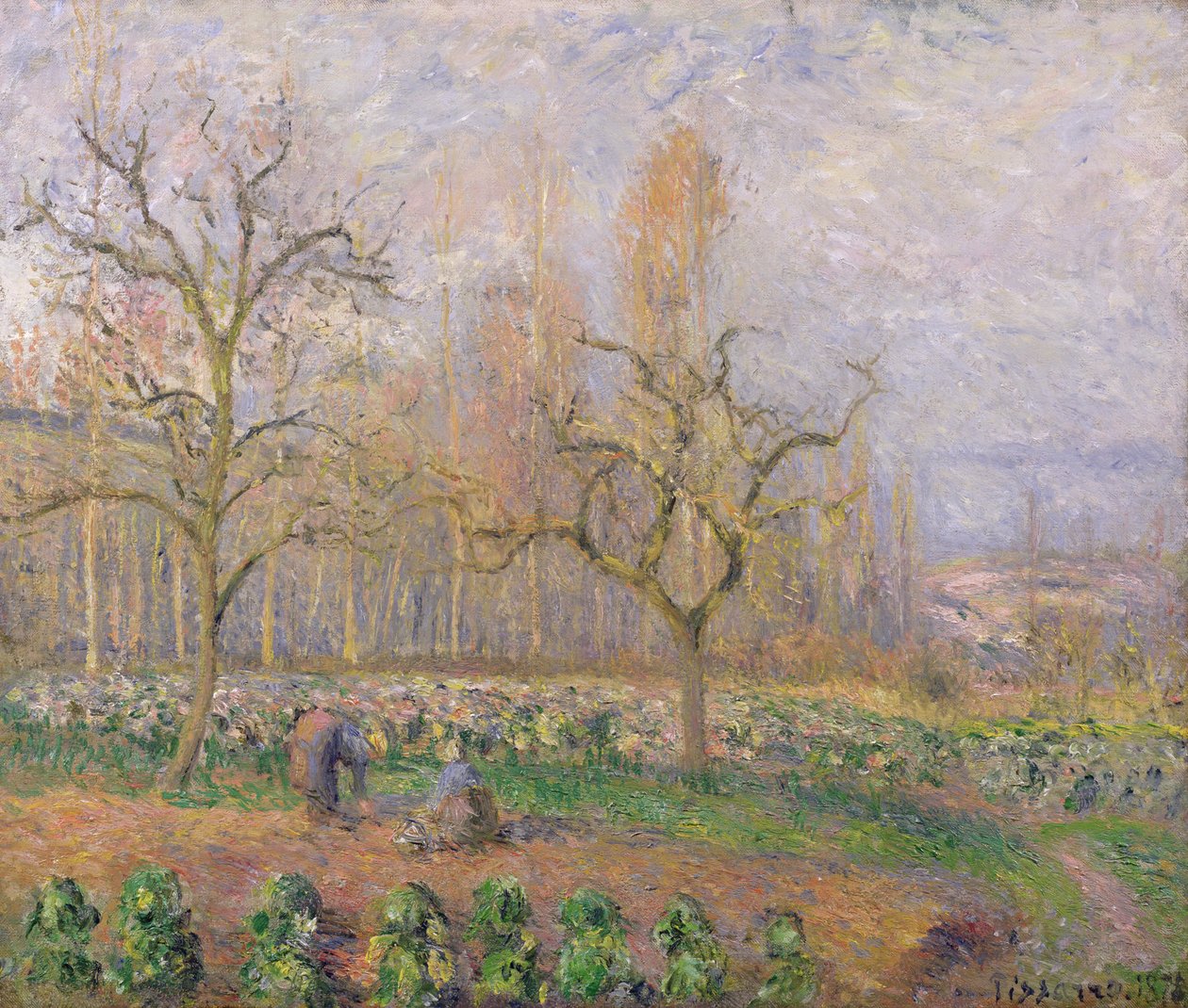 Sad w Pontoise, 1878 autorstwa Camille Jacob Pissarro