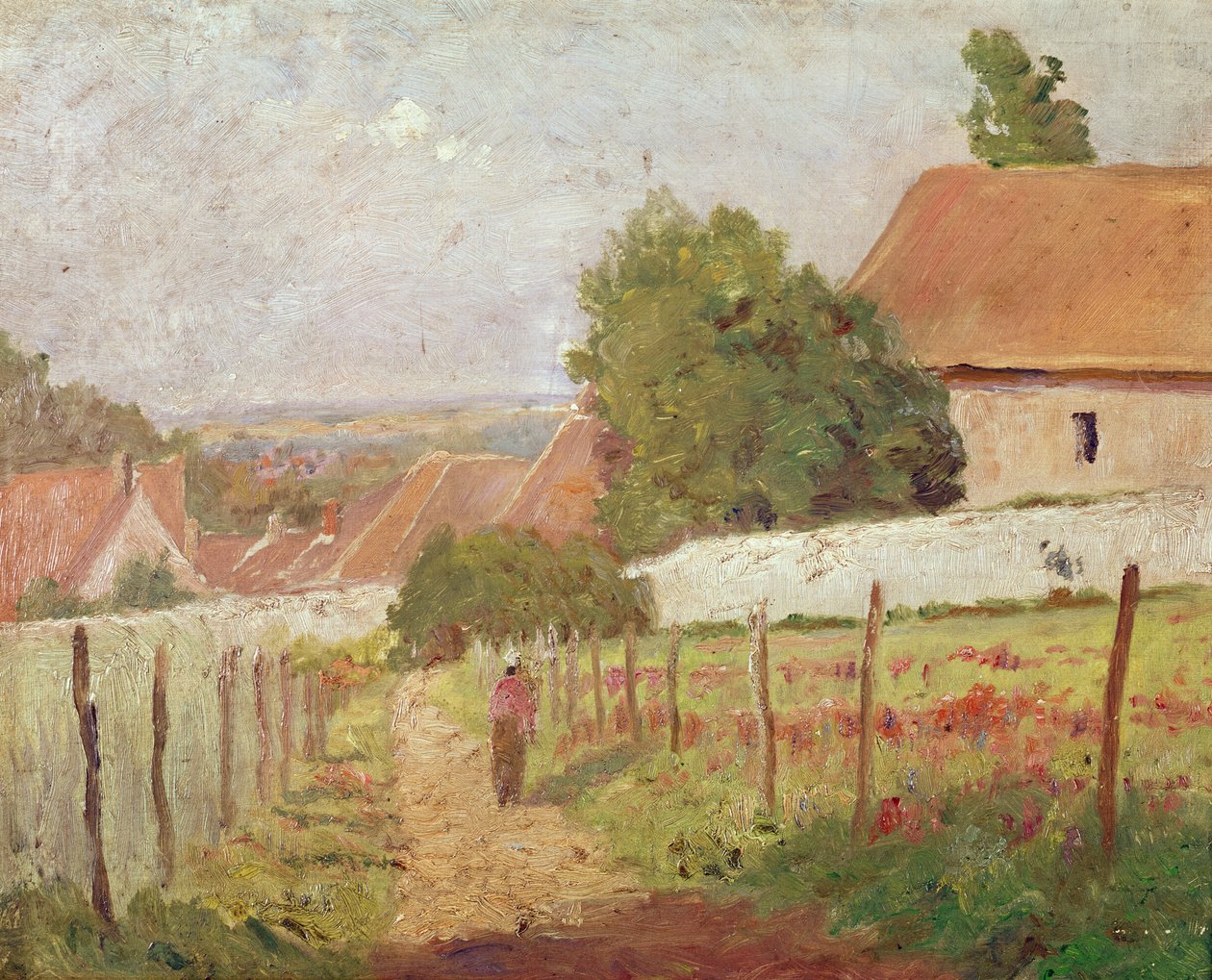 Krajobraz wyspy Ile de France autorstwa Camille Jacob Pissarro