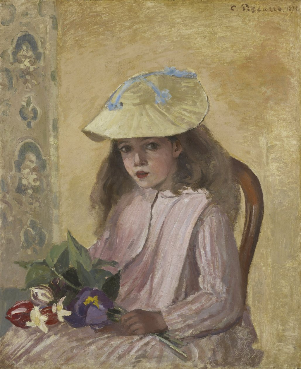 Portret córki artysty, 1872 autorstwa Camille Jacob Pissarro