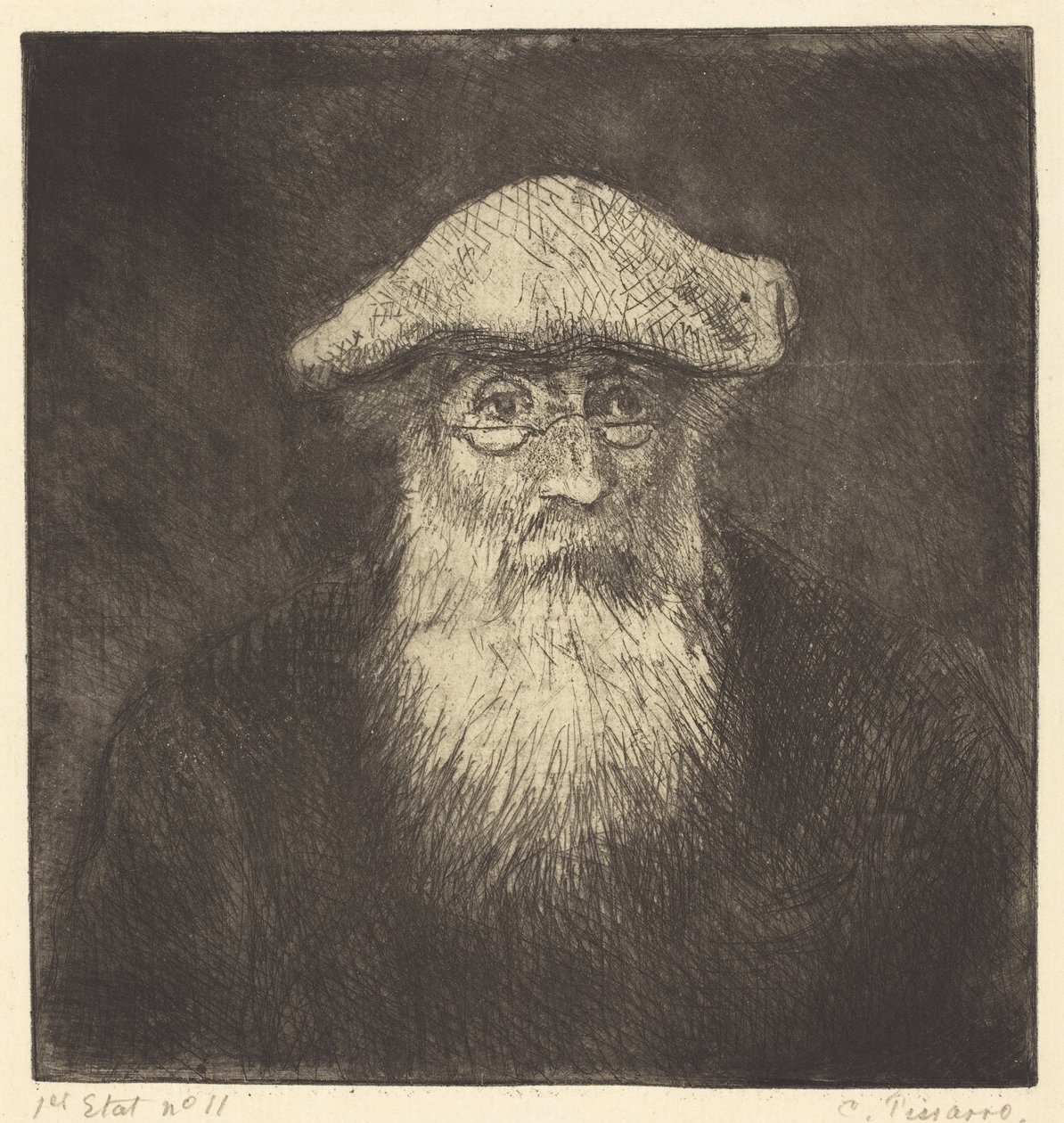 Autoportret, ok. 1890 autorstwa Camille Jacob Pissarro
