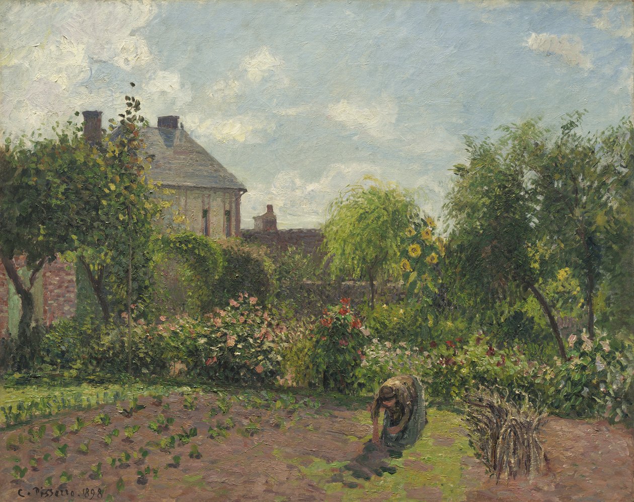 Ogród Artysty w Eragny, 1898 autorstwa Camille Jacob Pissarro