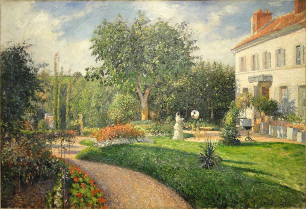 Ogród Les Mathurins w Pontoise autorstwa Camille Jacob Pissarro