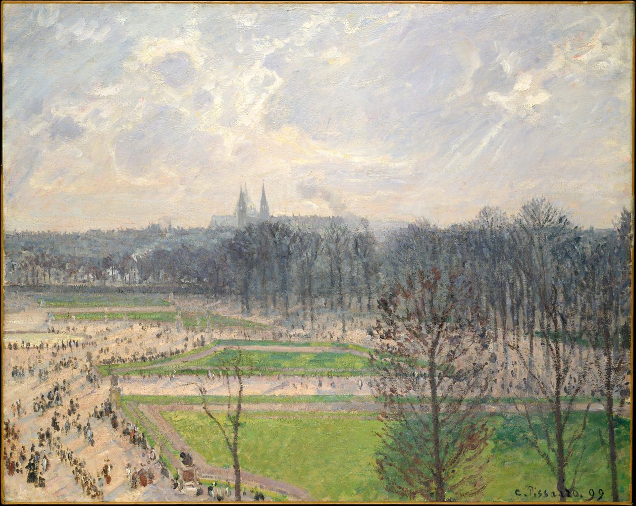 Ogród Tuileries w zimowe popołudnie autorstwa Camille Jacob Pissarro