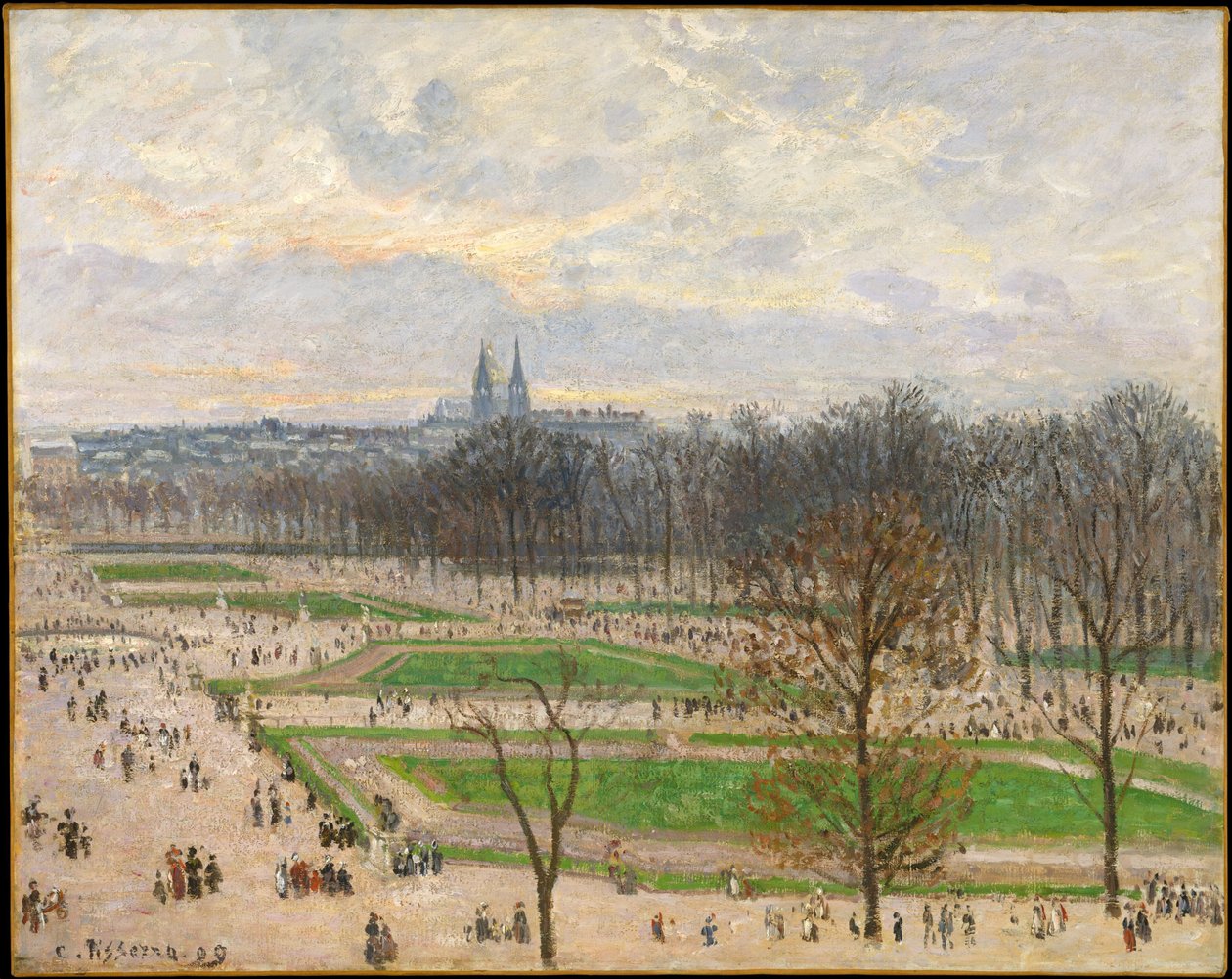 Ogród Tuileries w zimowe popołudnie autorstwa Camille Jacob Pissarro