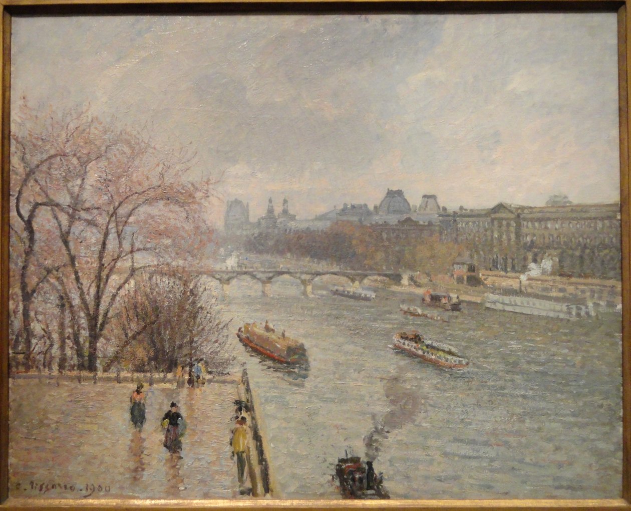 Luwr, popołudnie, deszczowa pogoda pierwsza seria autorstwa Camille Jacob Pissarro