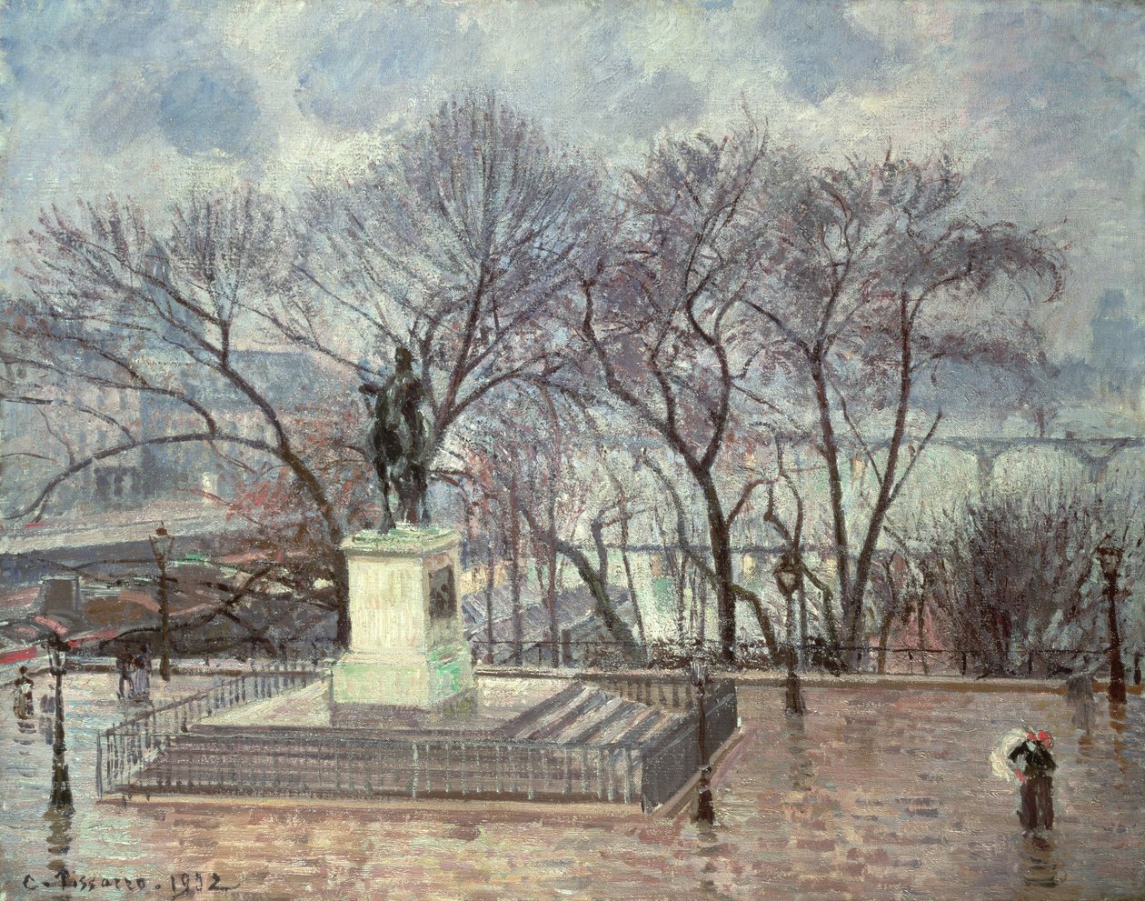 Pont Neuf, Paryż, 1902 autorstwa Camille Jacob Pissarro