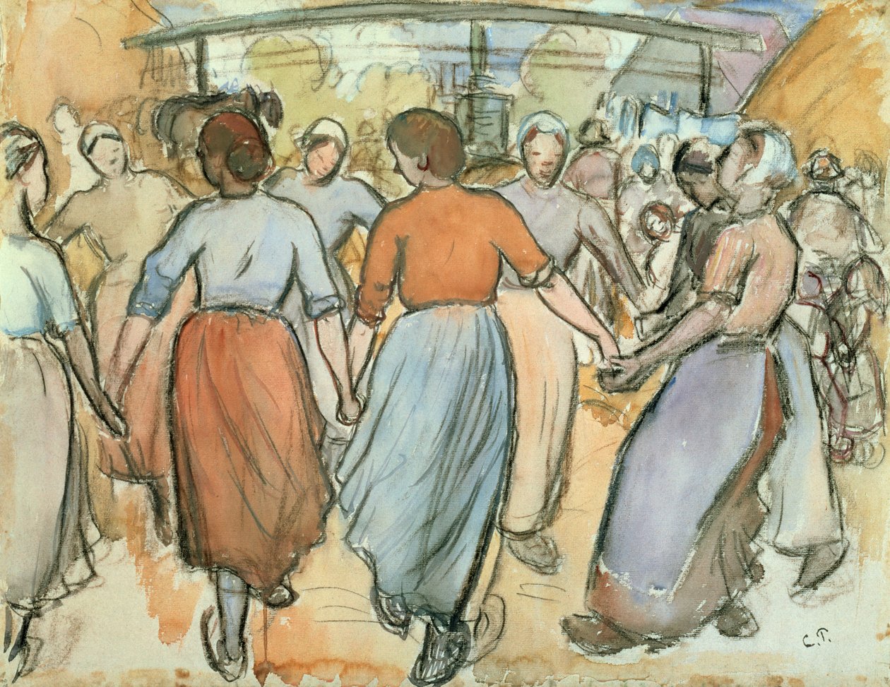 Okrągły, ok. 1884 r. autorstwa Camille Jacob Pissarro