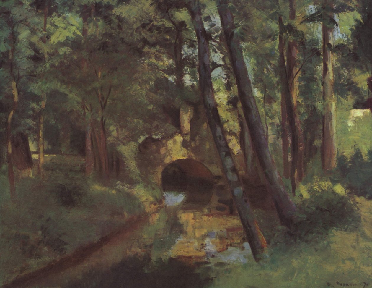Mały Most, Pontoise autorstwa Camille Jacob Pissarro