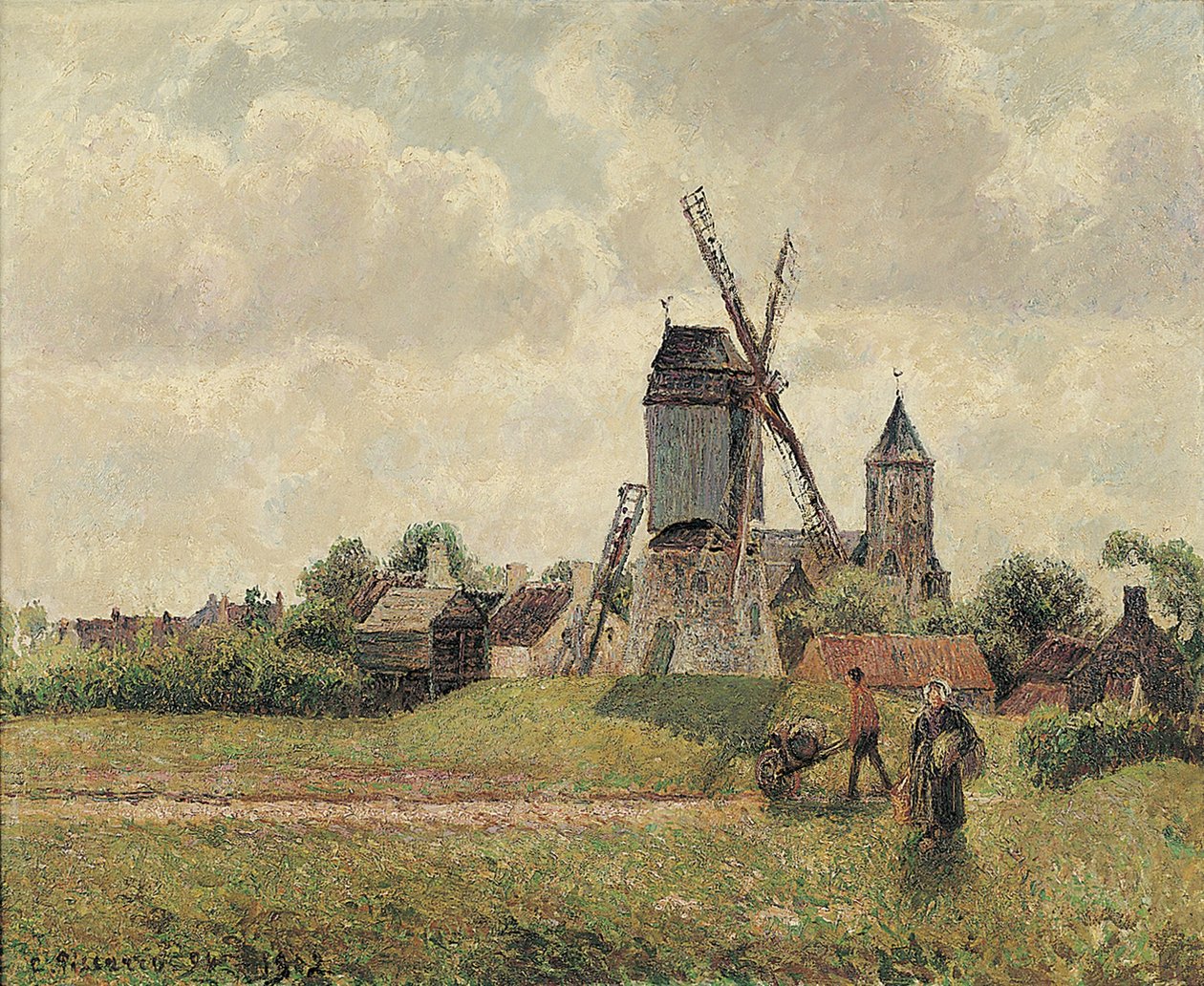 Vieux-Moulin w Knokke 1894, 1902 autorstwa Camille Jacob Pissarro