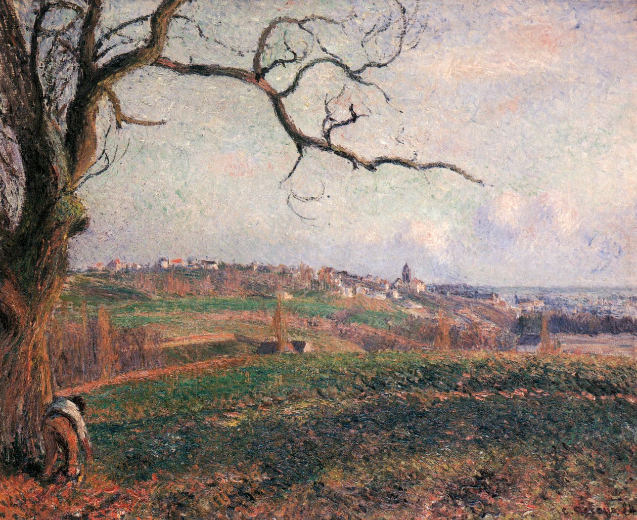 Widoki na miasto Pontoise autorstwa Camille Jacob Pissarro