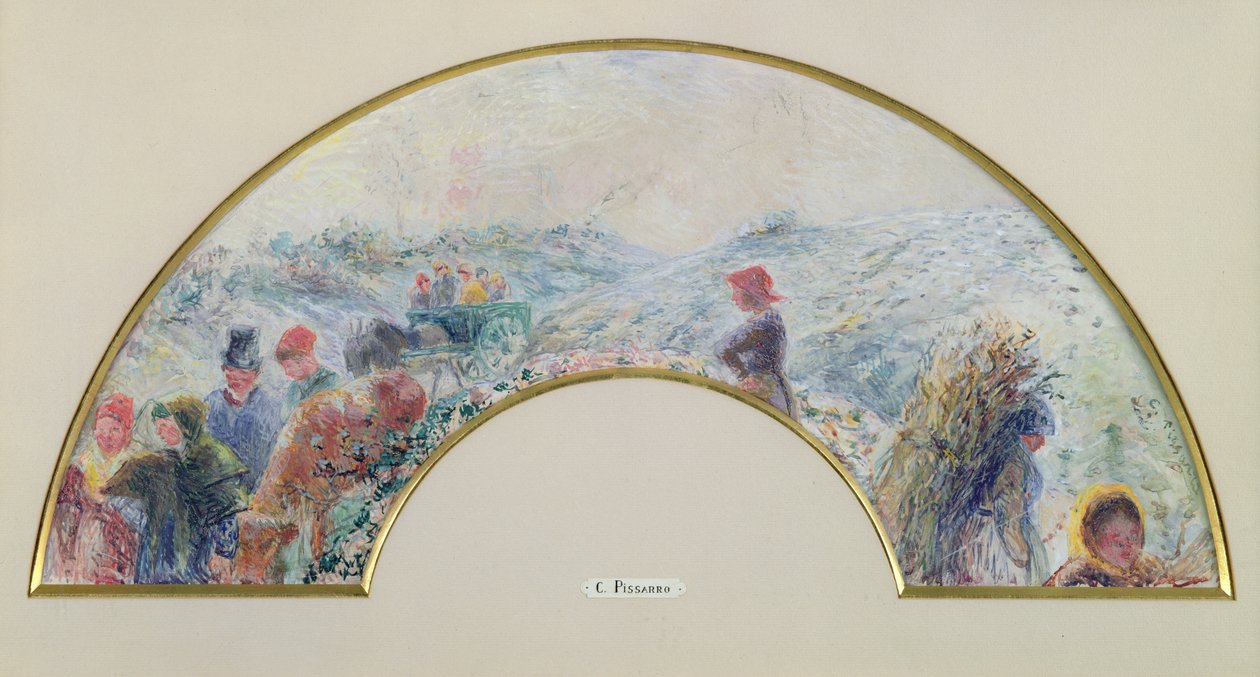 Zima, Powrót z Targów, 1878 autorstwa Camille Jacob Pissarro