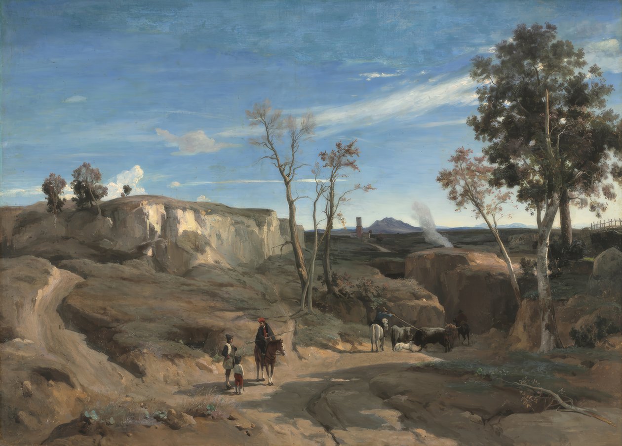 La Cervara, rzymska Kampania autorstwa Camille Corot