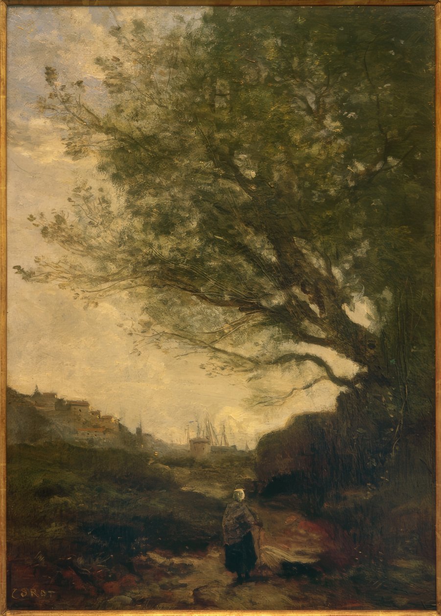 La Rochelle autorstwa Jean Baptiste Camille Corot