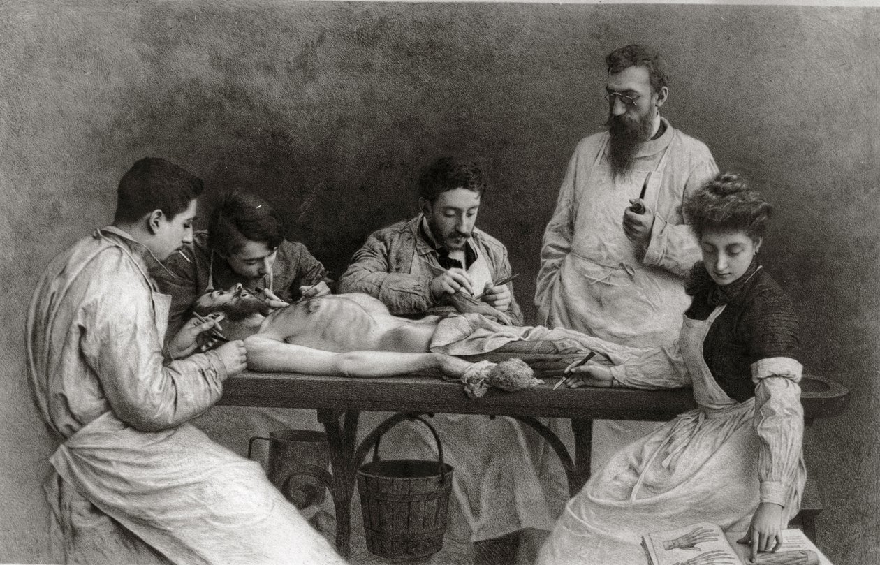 Koniec szkoły praktycznej, 1902 autorstwa Camille Felix Bellanger