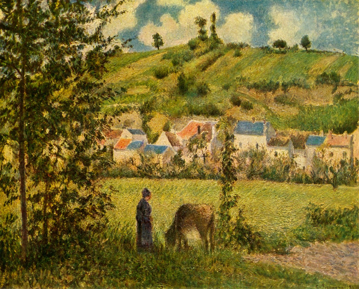 Chaponval, 1880, 1939. autorstwa Camille Jacob Pissarro