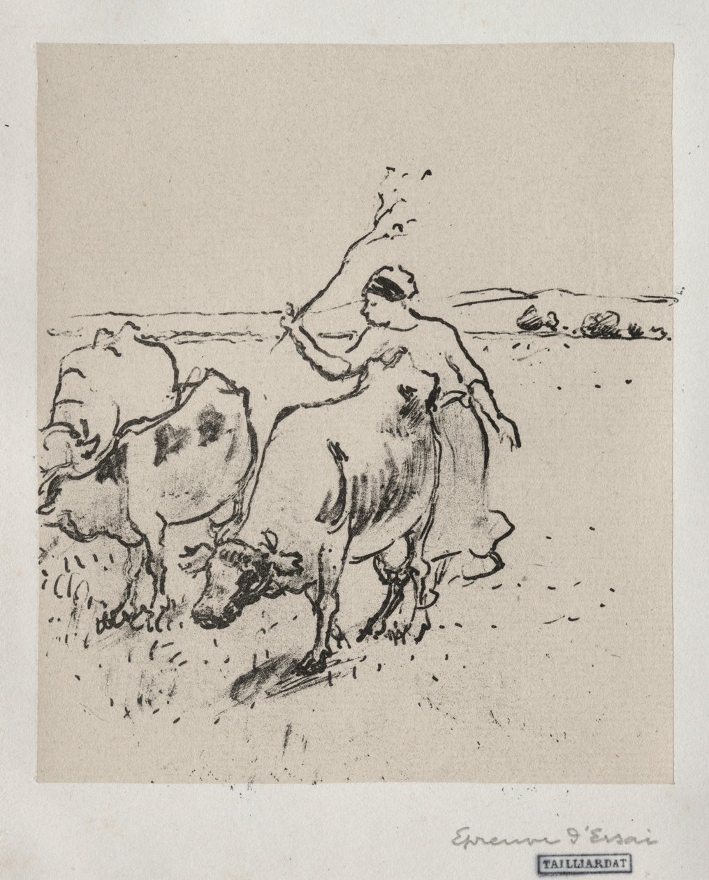Pasterz, ok. 1899. autorstwa Camille Jacob Pissarro
