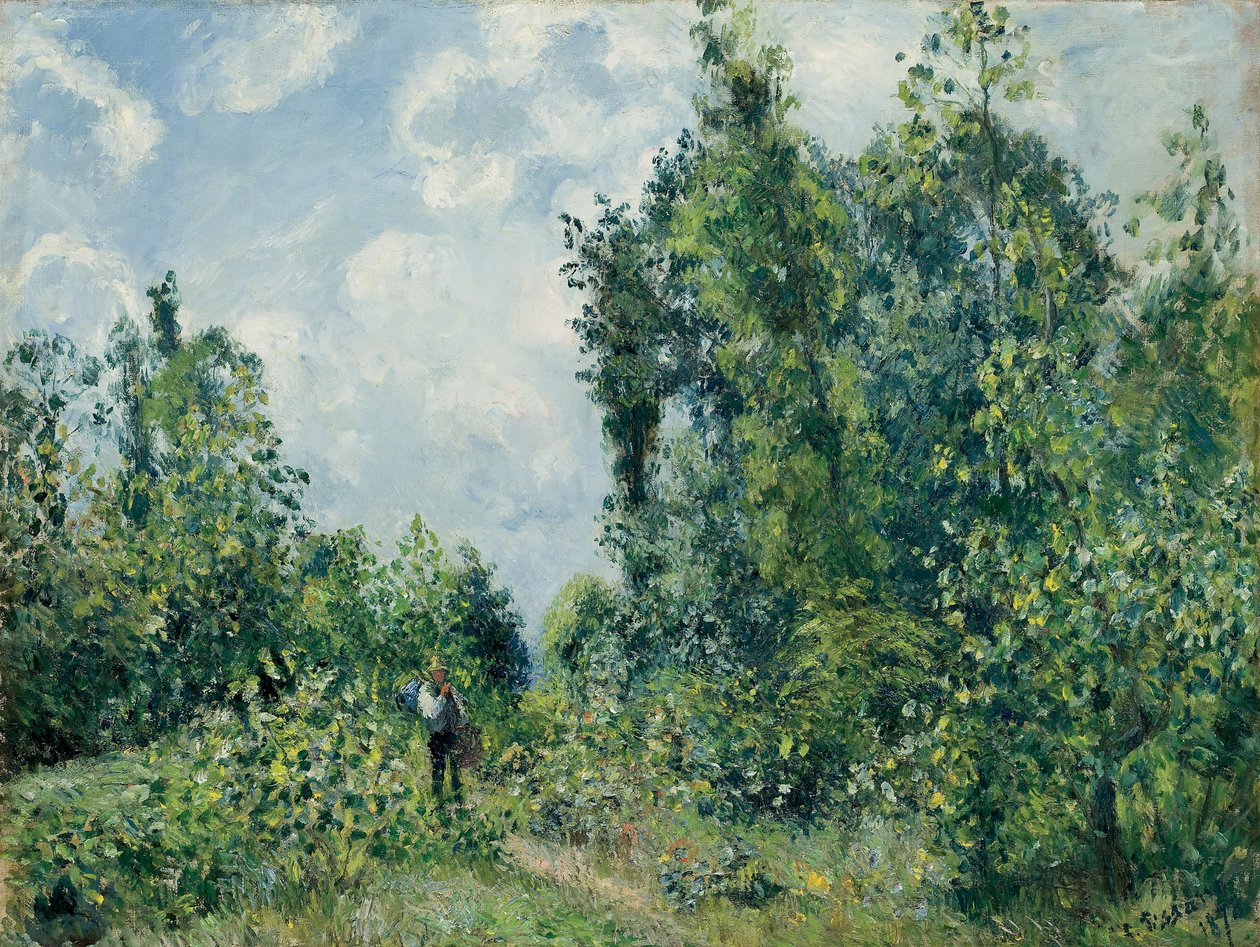 Krawędź lasu; Krawędź drewna, 1878 autorstwa Camille Jacob Pissarro