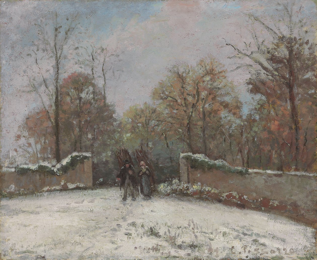 Wchodząc do lasu Marly, autorstwa Camille Jacob Pissarro