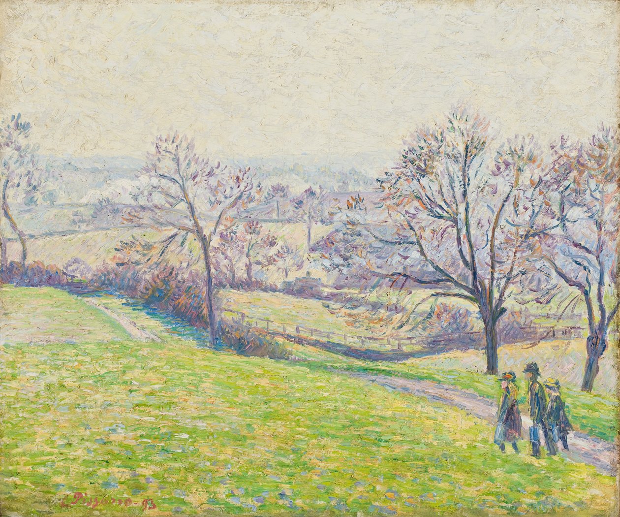 Epping pejzaż, 1893 (olej na płótnie lnianym) autorstwa Camille Jacob Pissarro