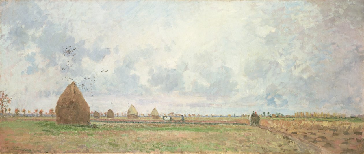 Cztery pory roku, jesień, 1872 autorstwa Camille Jacob Pissarro
