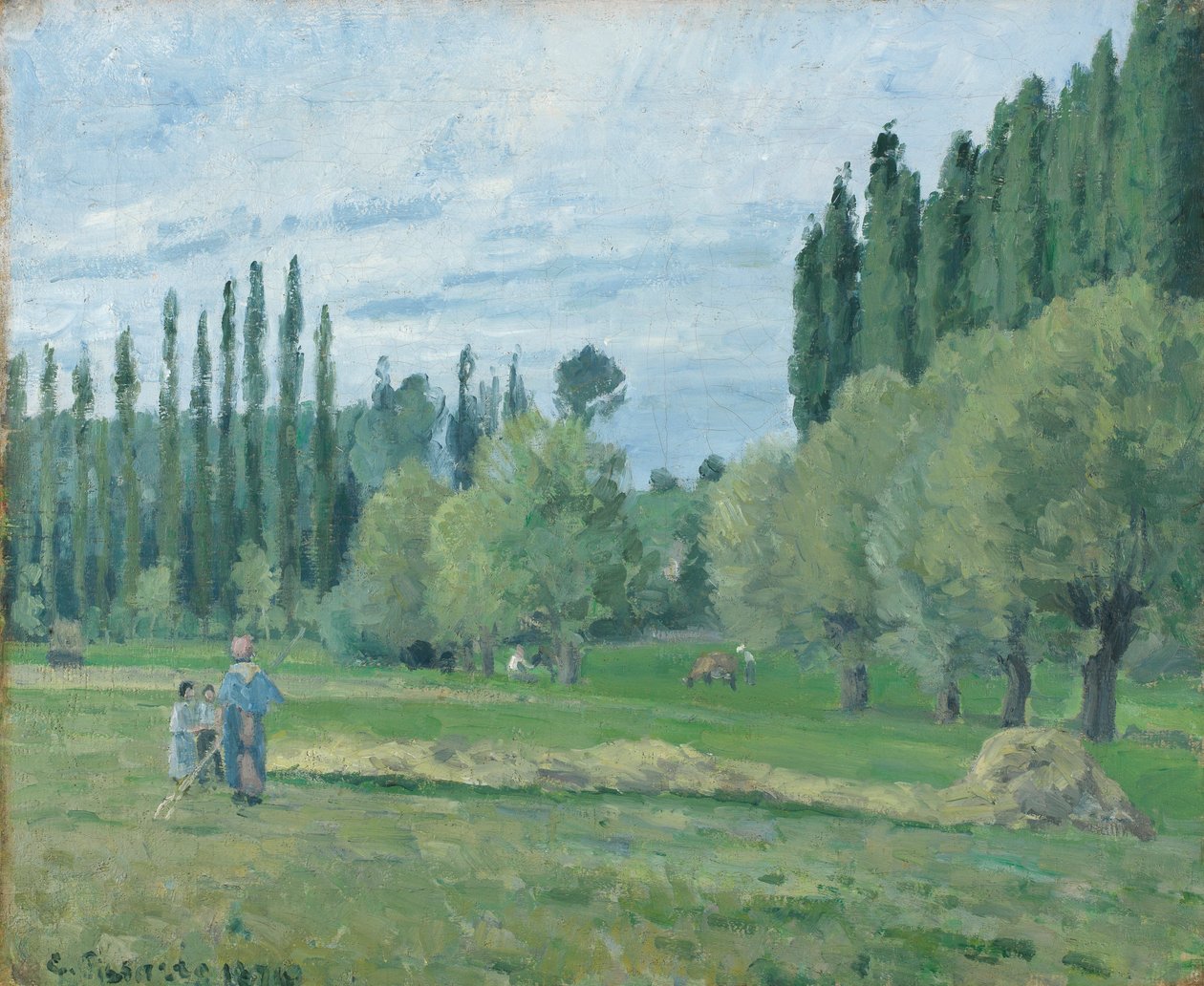 Sianokosy, 1874 autorstwa Camille Jacob Pissarro