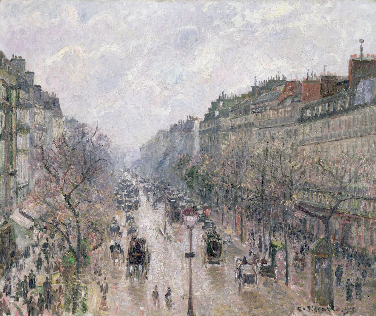 bulwar Montmartre autorstwa Camille Jacob Pissarro