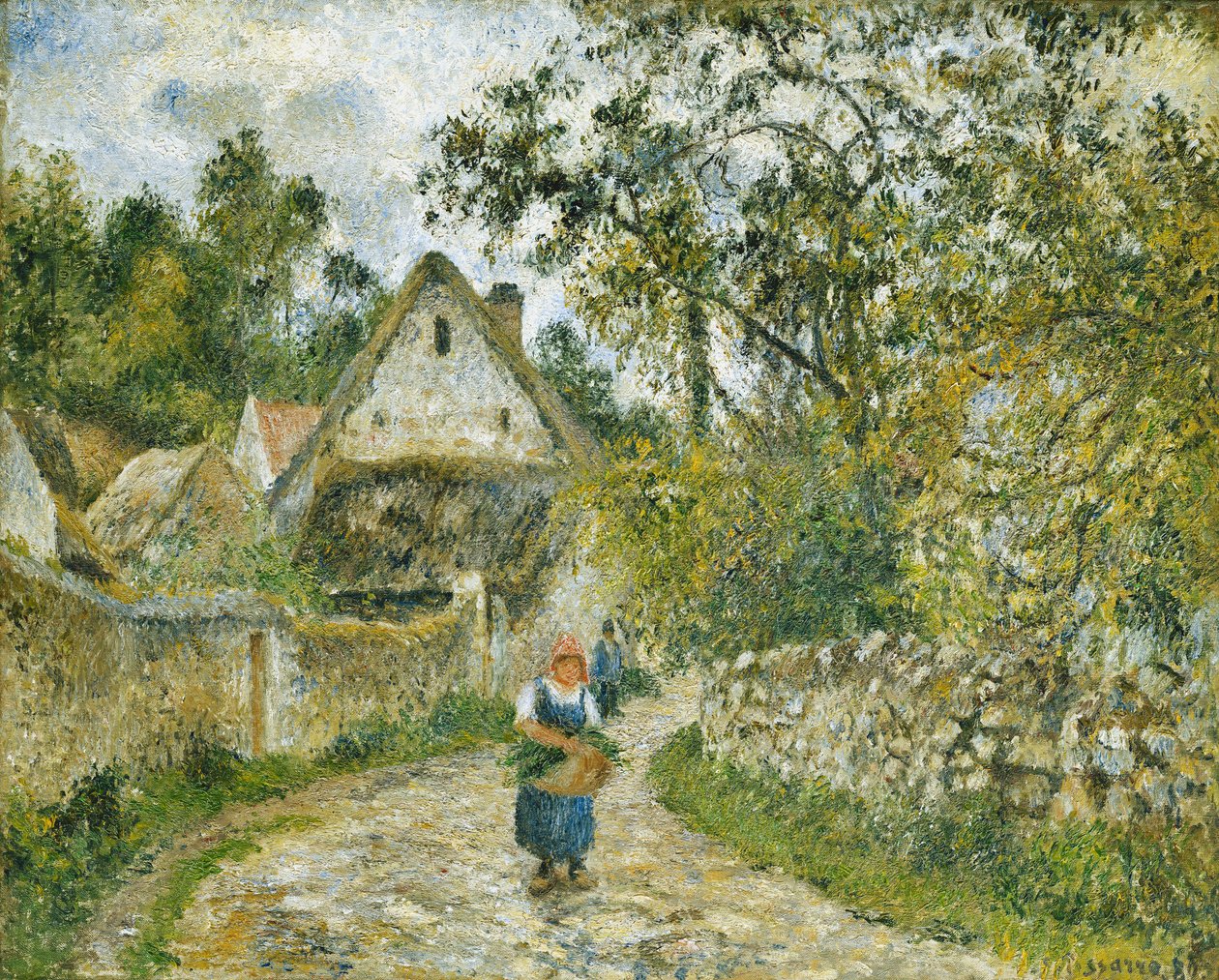 Droga z Hameau-Chaumieres do Valhermeil autorstwa Camille Jacob Pissarro