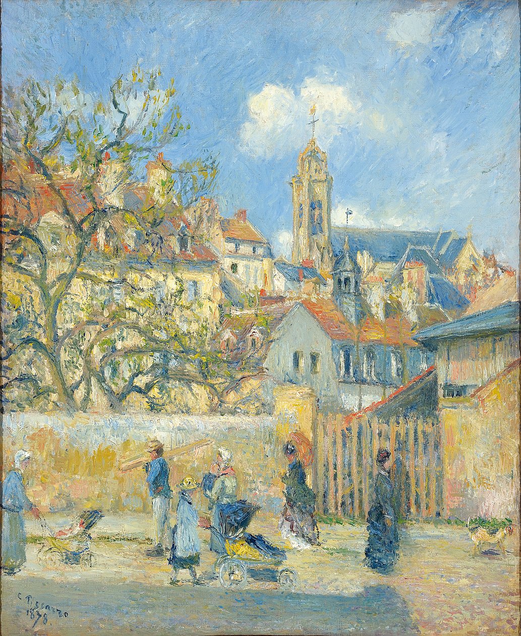 Cart Park, Pontoise, 1878 autorstwa Camille Jacob Pissarro