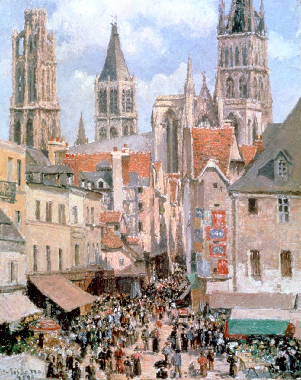 Levine i Walk Rouen, 1898 autorstwa Camille Jacob Pissarro