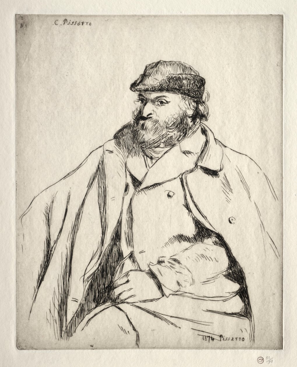 Paul Cezanne, 1874. autorstwa Camille Jacob Pissarro