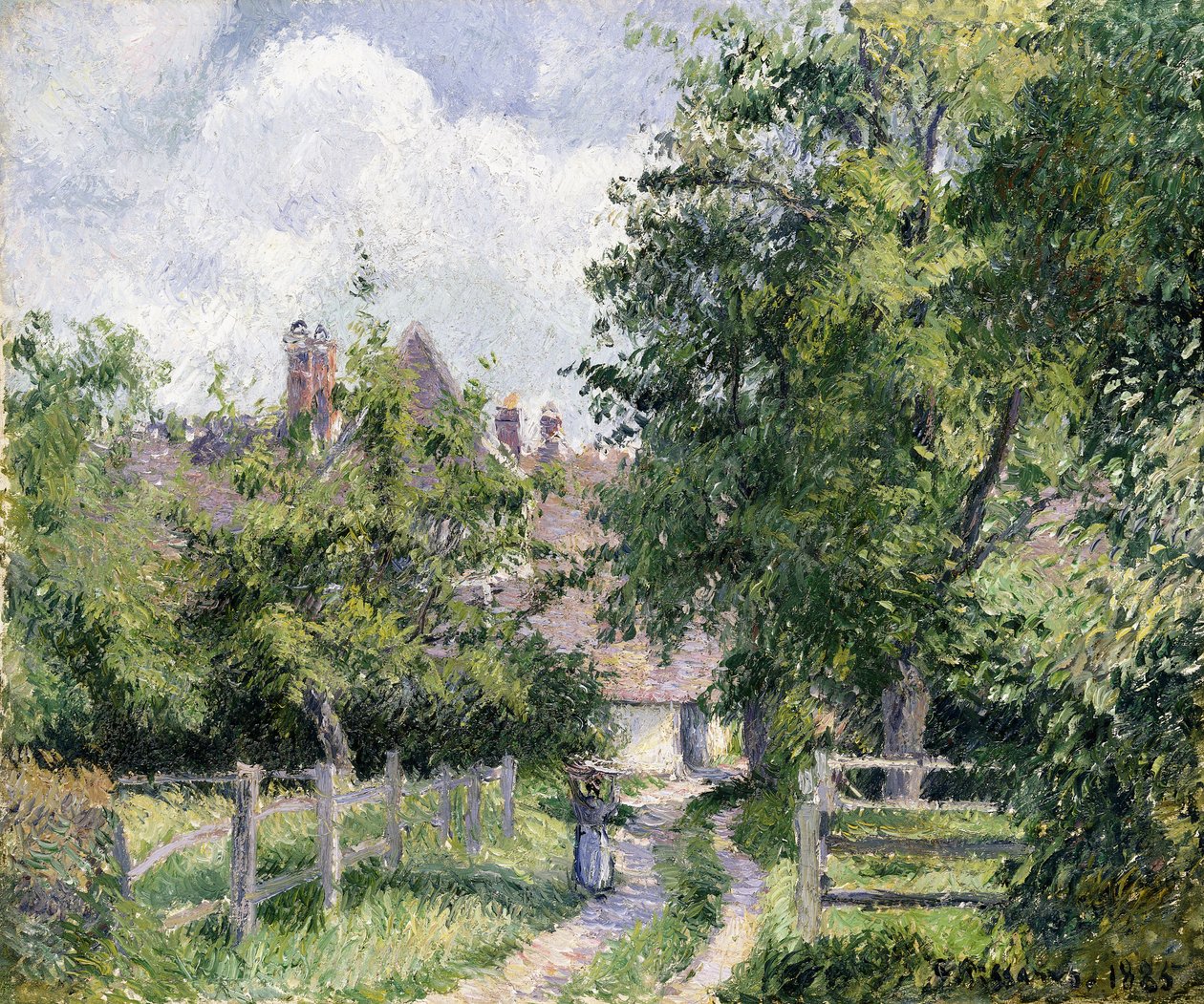 Saint-Martin, niedaleko Gisors, 1885 autorstwa Camille Jacob Pissarro