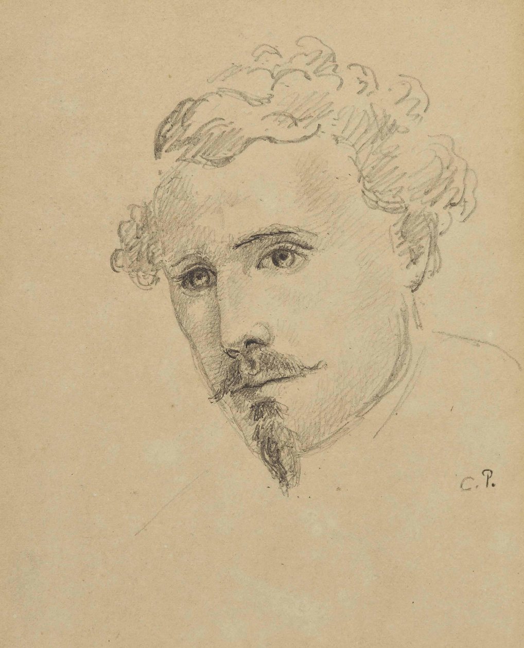 Autoportret, ok. 1853. autorstwa Camille Jacob Pissarro