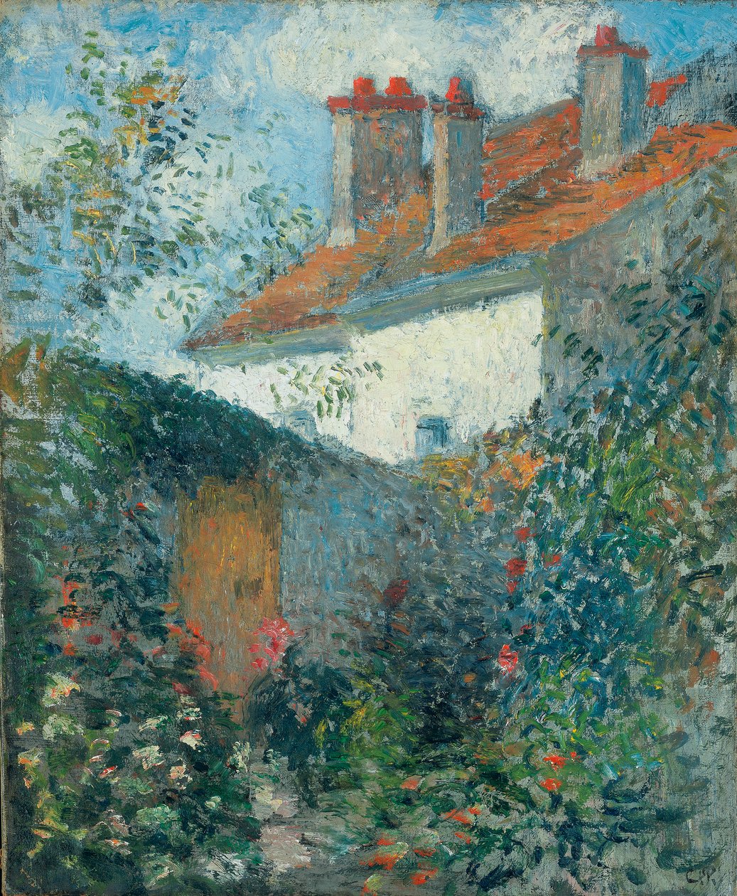 Studia w Pontoise, c.1878 autorstwa Camille Jacob Pissarro