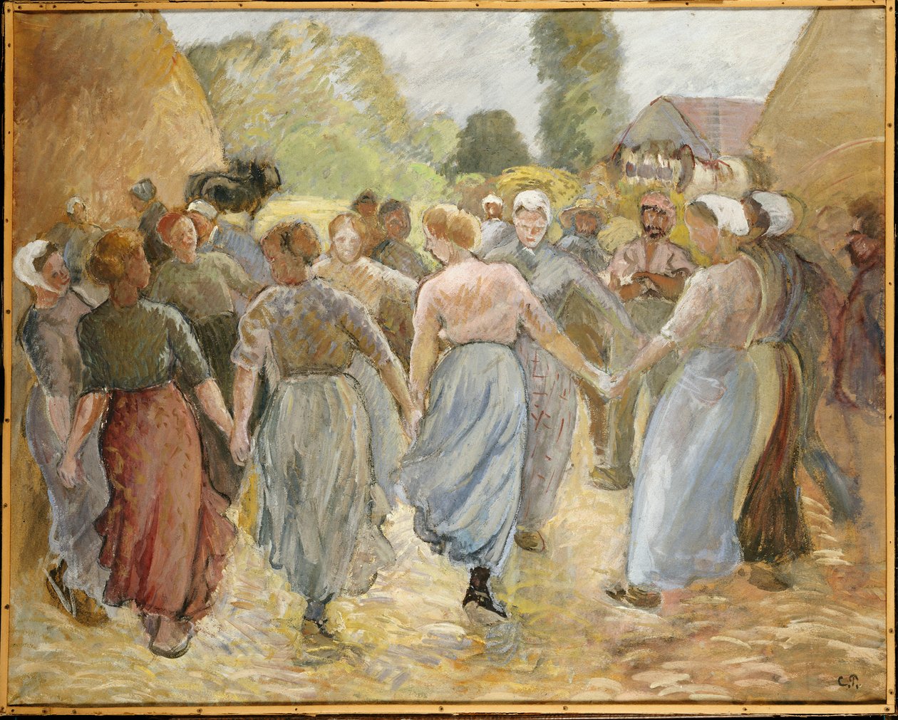 Koło, c.1884 autorstwa Camille Jacob Pissarro