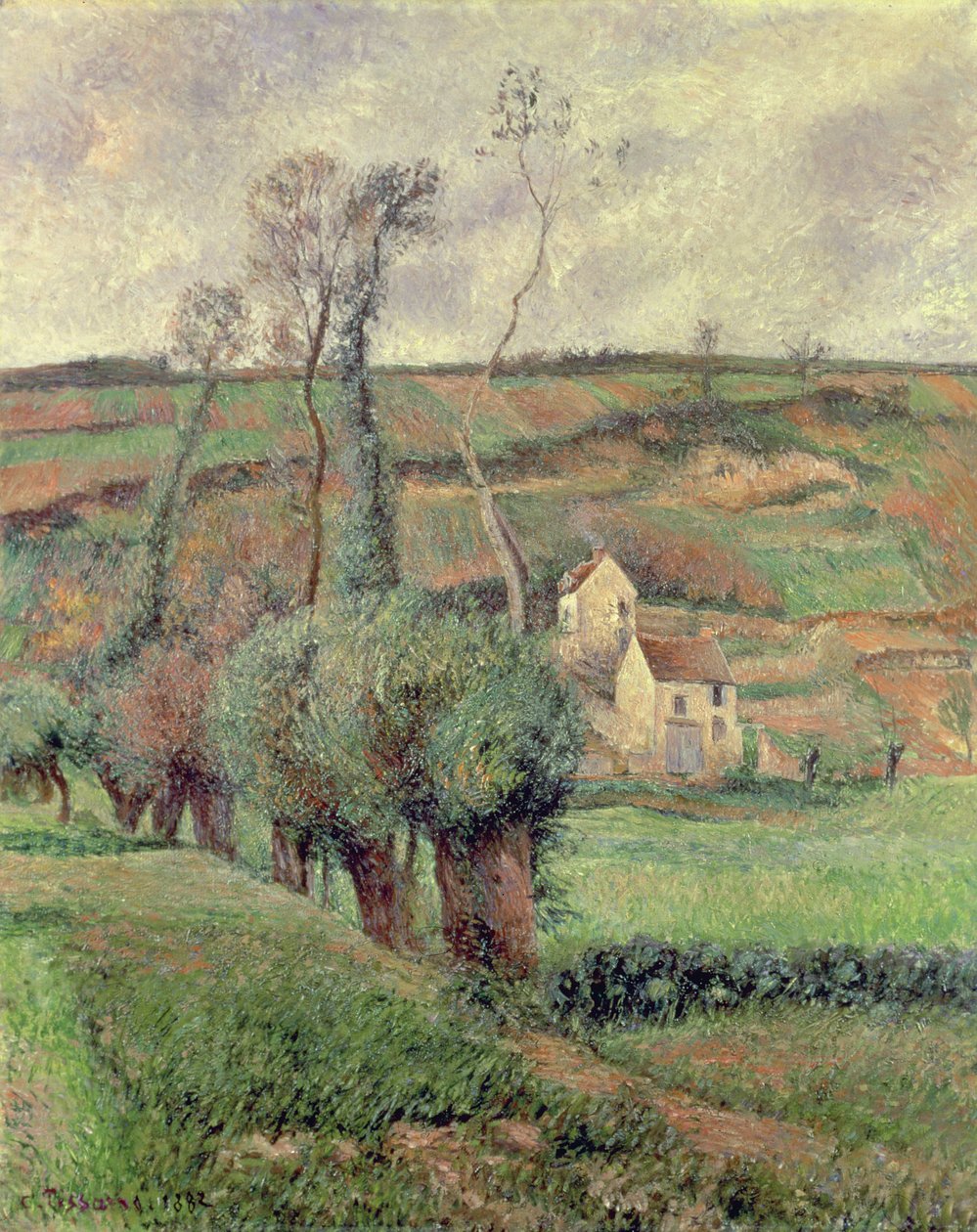Cote de Chou w Pontoise, 1882 r. autorstwa Camille Jacob Pissarro