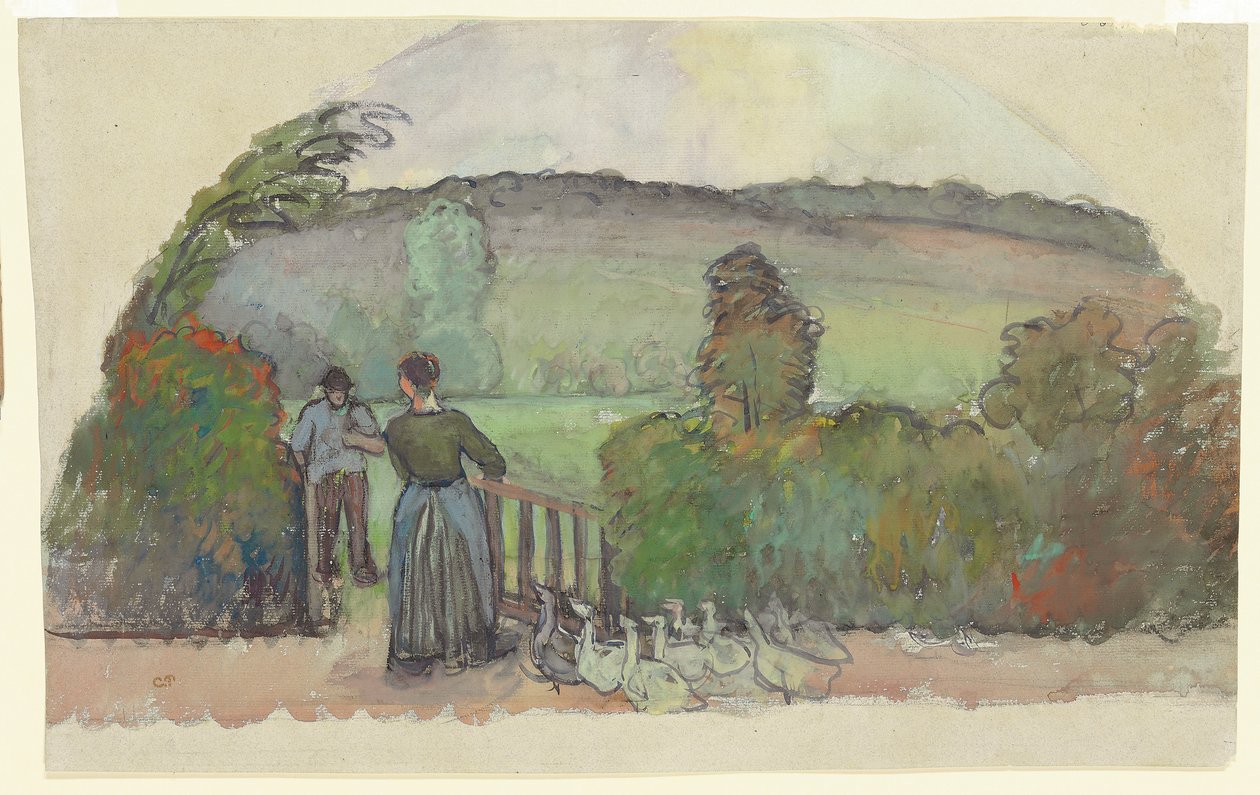 Gęsiareczka, ok. 1895 r. autorstwa Camille Jacob Pissarro