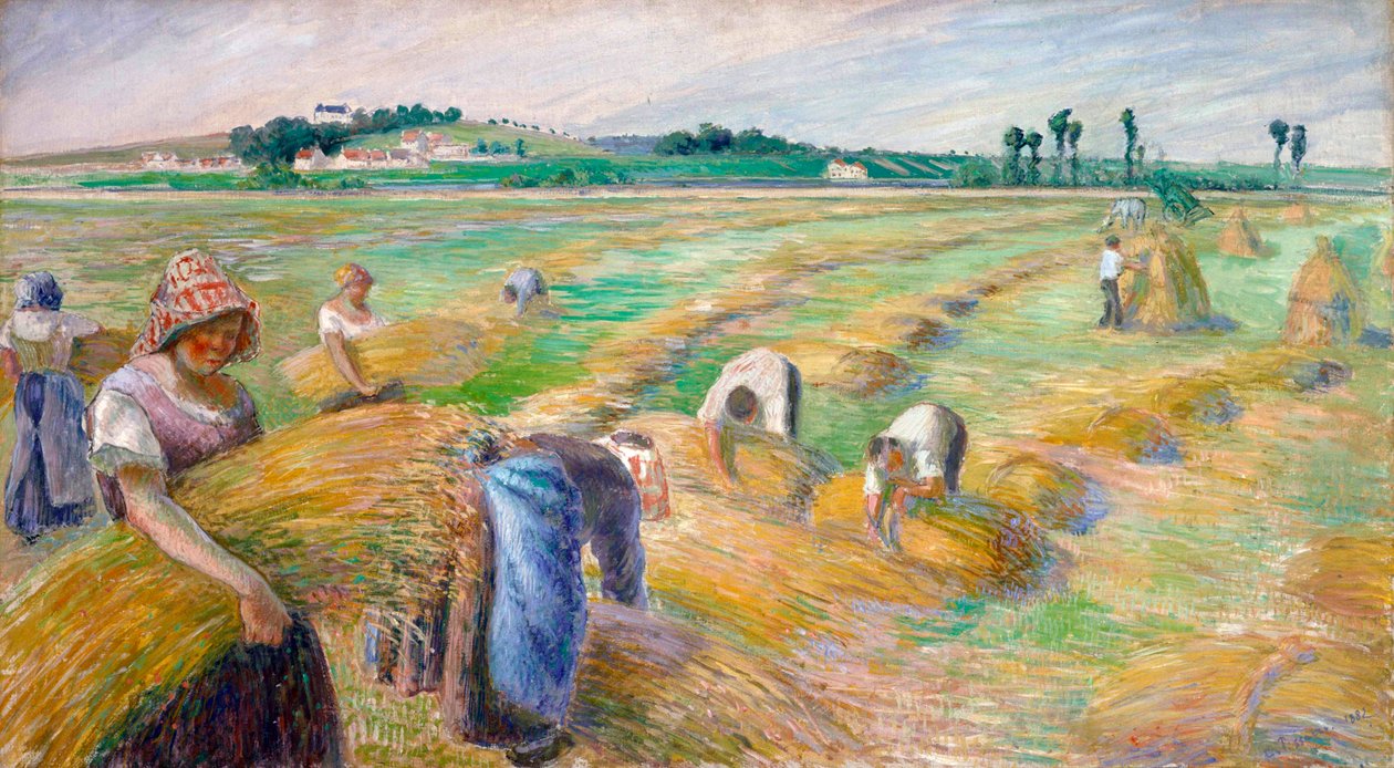 Żniwa, 1882 autorstwa Camille Jacob Pissarro
