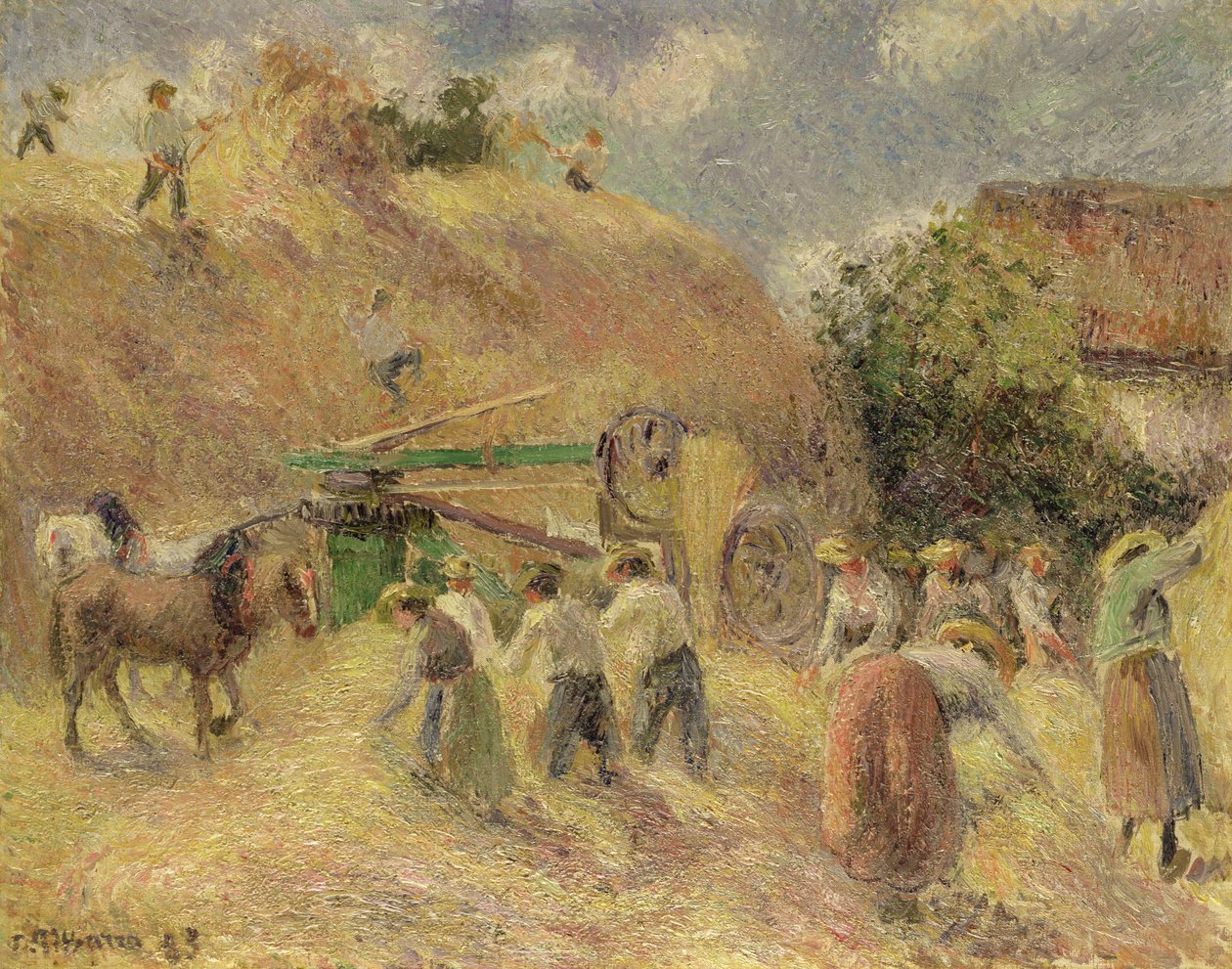 Żniwa, 1883 autorstwa Camille Jacob Pissarro