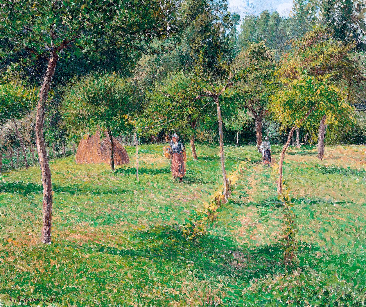 Sad w Éragny, 1896 autorstwa Camille Jacob Pissarro