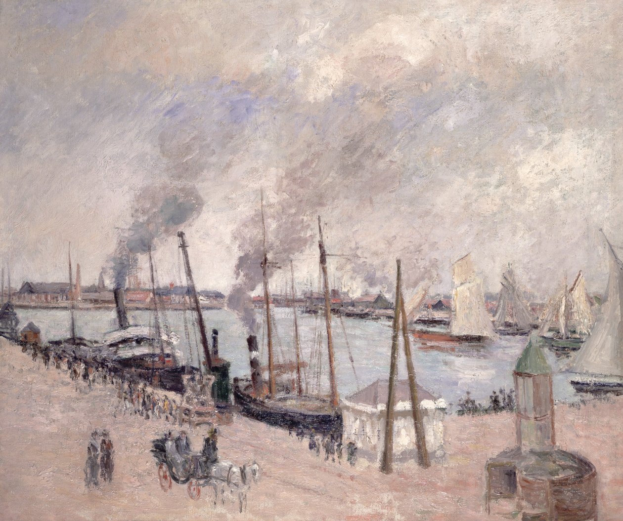 Port w Hawrze autorstwa Camille Jacob Pissarro