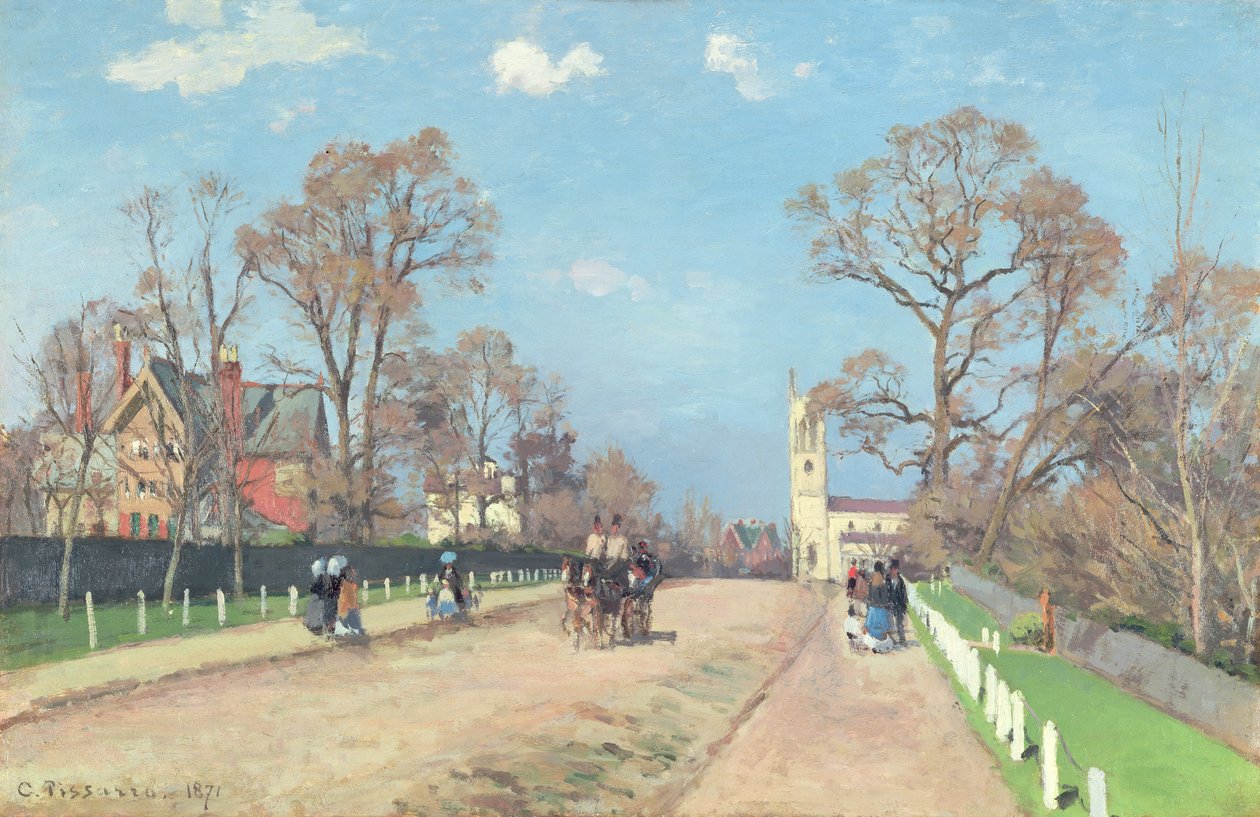 Droga do Sydenham autorstwa Camille Jacob Pissarro